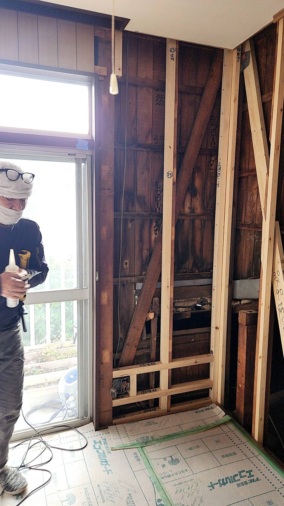 耐震改修 内部 解体後